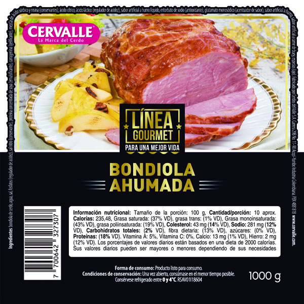 Bondiola Ahumada - Cervalle La marca del cerdo