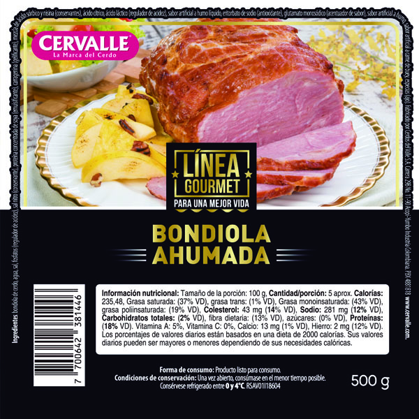 Bondiola Ahumada - Cervalle La marca del cerdo