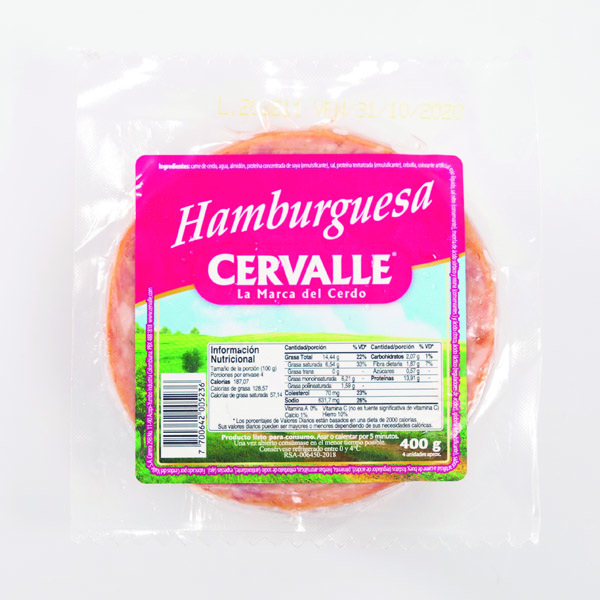 Hamburguesa de Cerdo - Cervalle - La marca del cerdo