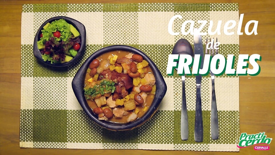 Cazuela de frijoles - Receta Cervalle