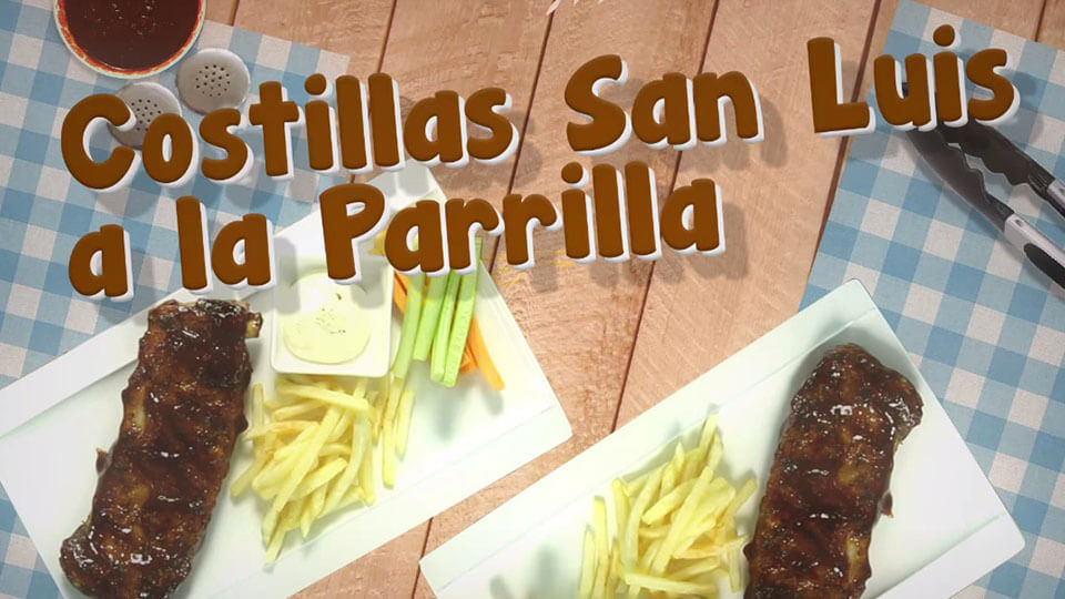 Costilla San Luis horneada, acompañada de papas y vegetales - Recetas Cervalle